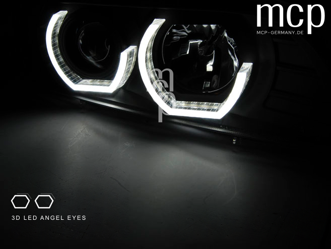 BMW 5er E39 Scheinwerfer LPBM19 – 02 Angel Eyes Detail MCP