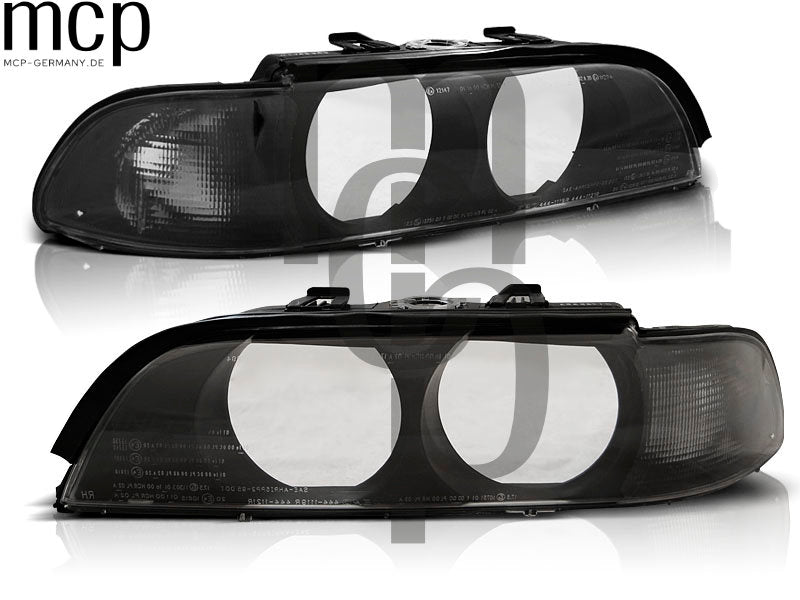 Streuscheiben Set für BMW 5er E39 (09/1995 bis 08/2000) in Smoke – Produktansicht