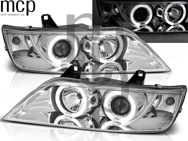 Angel Eyes Scheinwerfer Set für BMW Z3 Coupé / Roadster (01/1996 bis 2002) in Chrom
