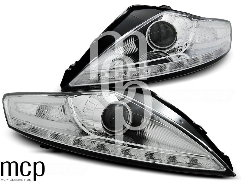 Scheinwerfer Set für Ford Mondeo (07/2007 bis 11/2010) in Chrom