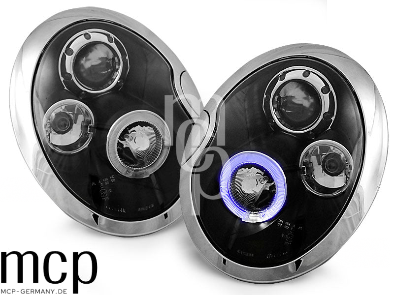 Angel Eyes Scheinwerfer Set für Mini Cooper (2001 bis 2004) in Schwarz – LPMC02 – Titelmotiv
