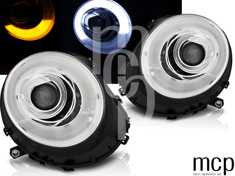 Scheinwerfer Set für BMW Mini (Cooper) (2006 bis 2014) in Chrom