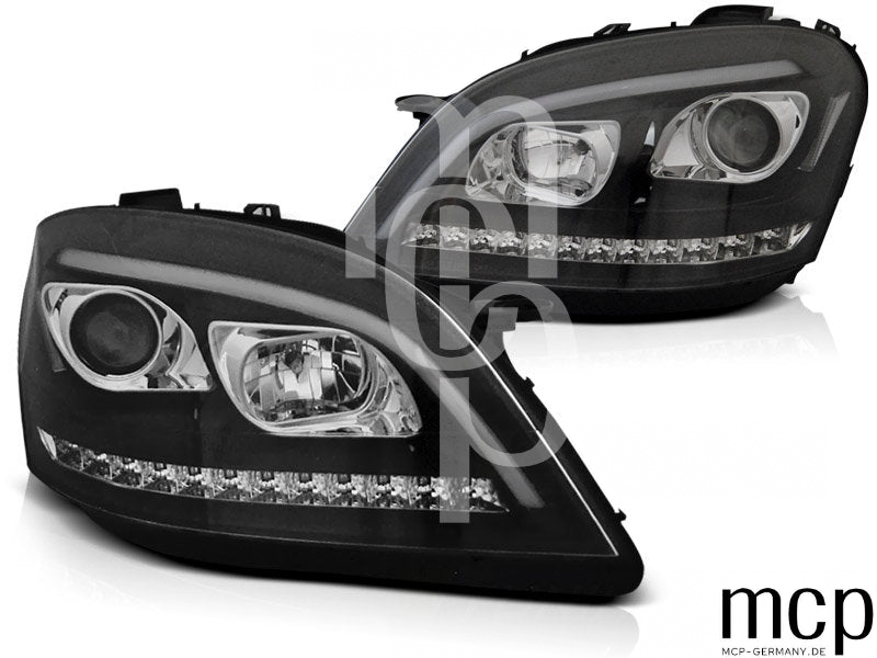 Scheinwerfer Set für Mercedes W164 ML M-Klasse (2005 bis 2007) in Schwarz – Produktansicht