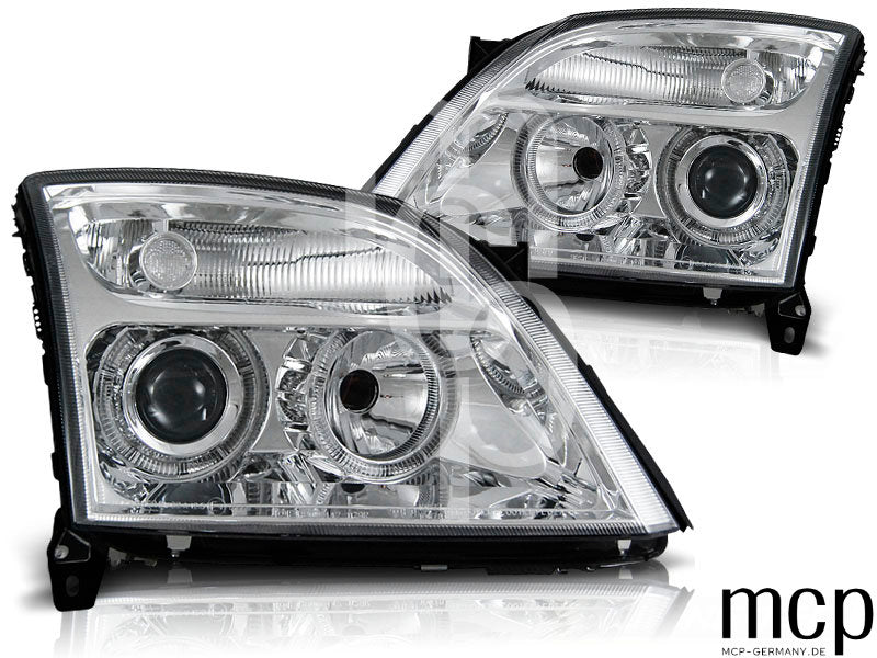 Angel Eyes Scheinwerfer Set für Opel Vectra C (04/2002 bis 08/2005) in Chrom