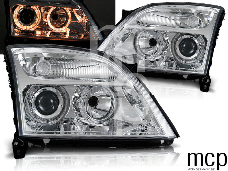 Angel Eyes Scheinwerfer Set für Opel Vectra C (04/2002 bis 08/2005) in Chrom