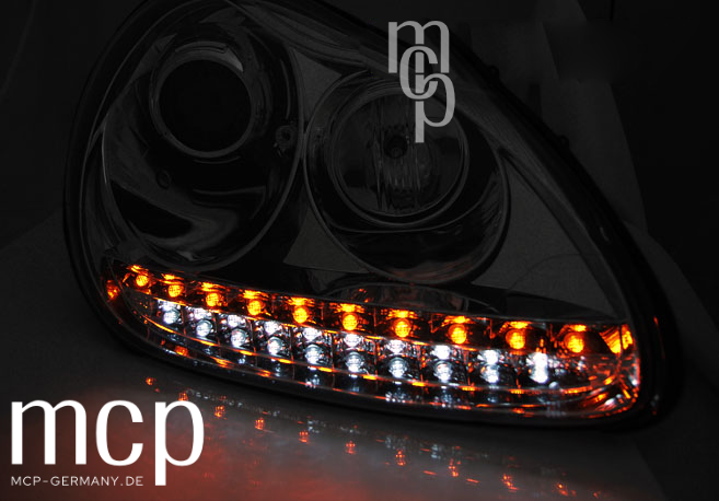 Porsche Cayenne 955 Xenon LED Scheinwerfer Set Chrom D1S 2002–2006