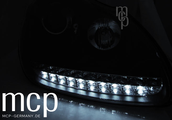 Porsche Cayenne 955 Xenon LED Scheinwerfer Set Schwarz D1S 2002–2006