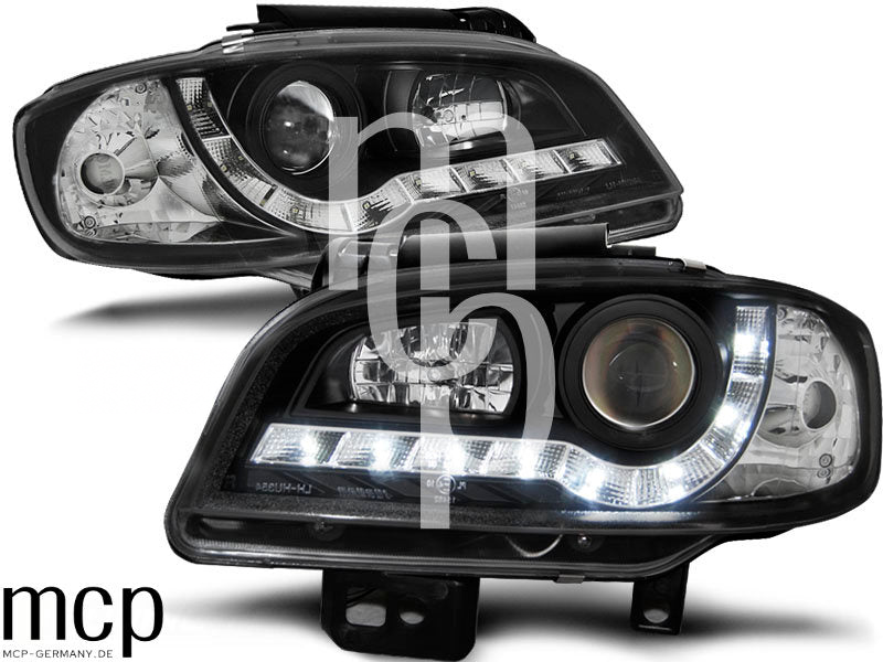 Scheinwerfer Set für Seat Ibiza/Cordoba (09/1999 bis 03/2002) in Schwarz – LPSE20