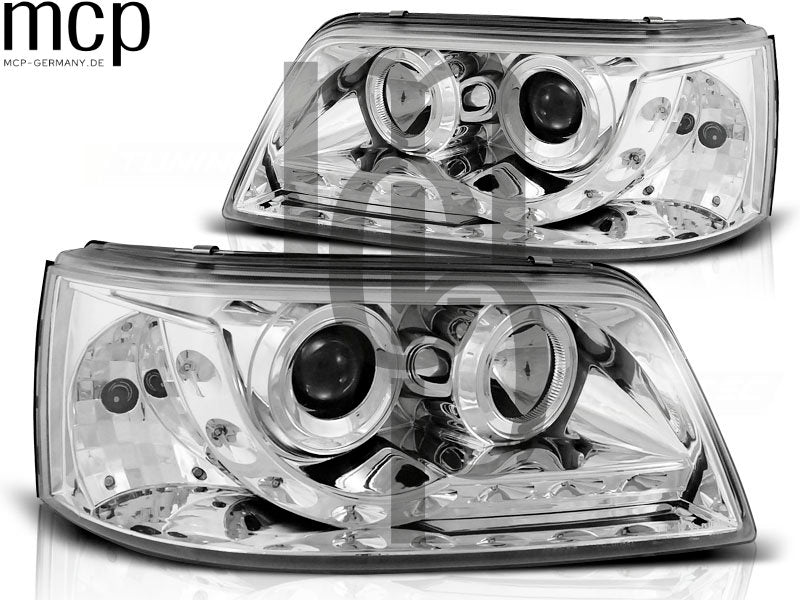 Scheinwerfer Set für VW T5 (04/2003 bis 08/2009) in Chrom
