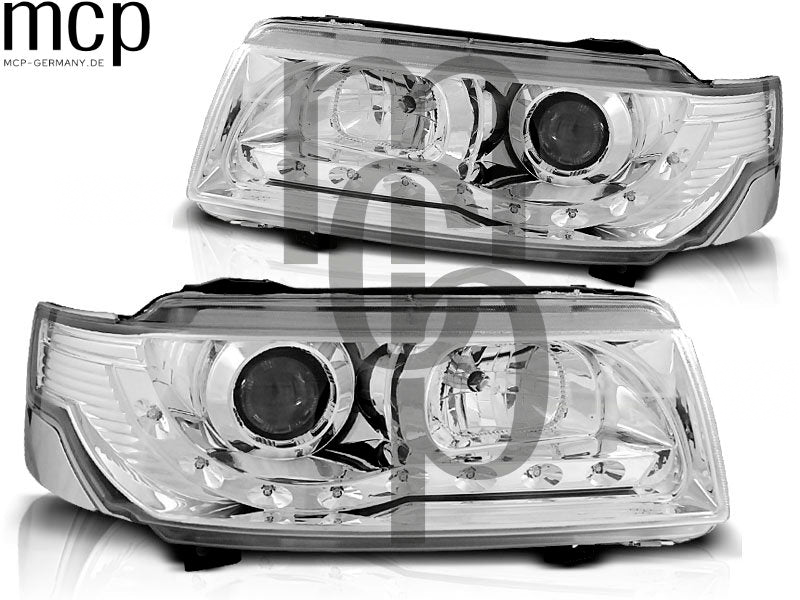 Scheinwerfer Set für VW Passat B4 (11/1993 bis 05/1997) in Chrom