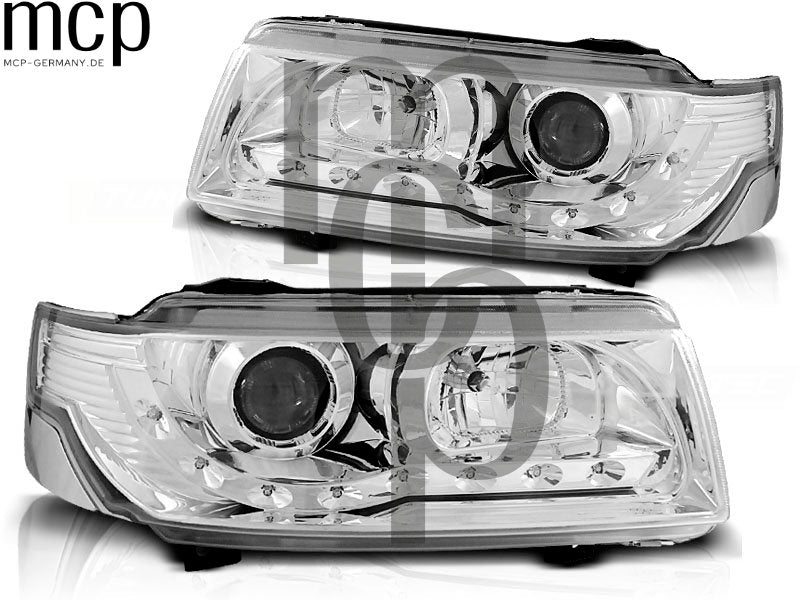 Scheinwerfer Set für VW Passat B4 (11/1993 bis 05/1997) in Chrom