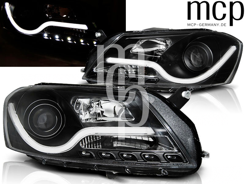 Scheinwerfer Set für VW Passat B7 (10/2010 bis 10/2014) in Schwarz