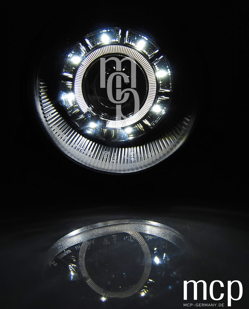 Angel Eyes Scheinwerfer Set für VW Lupo (1998 bis 2005) in Chrom – LPVWK9, Ansicht 2