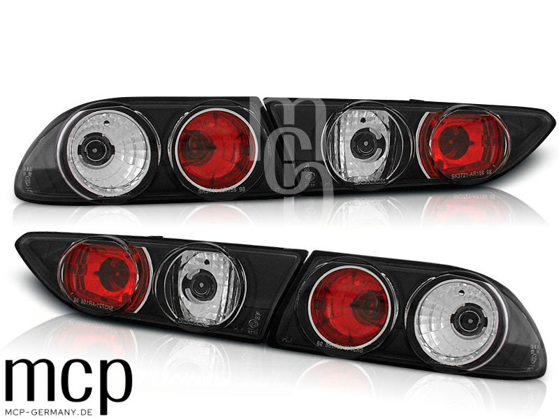 Rückleuchten Set für Alfa Romeo 156 Sportwagon / Limousine (10/1997 bis 06/2003) in Schwarz