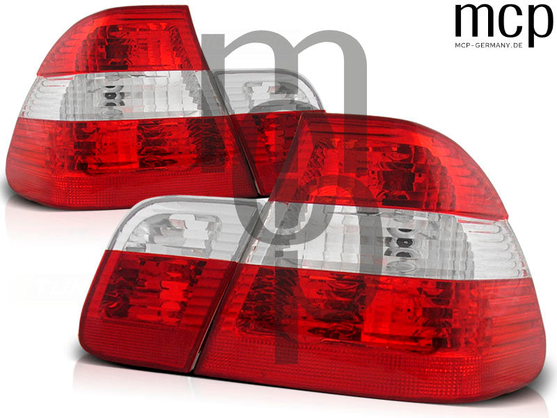 Rückleuchten Set für BMW 3er E46 Limousine (09/2001 bis 03/2005) in Rot/Klar