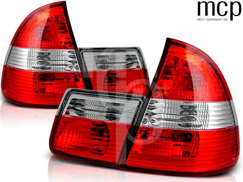 Rückleuchten Set für BMW 3er E46 Touring (1999 bis 2005) in Rot/Klar – LTBM27, Ansicht 1