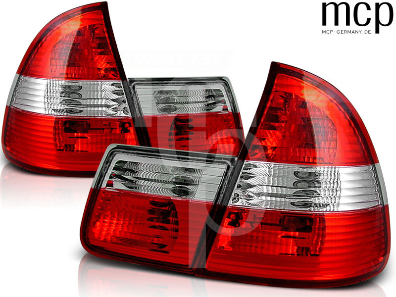 Rückleuchten Set für BMW 3er E46 Touring (1999 bis 2005) in Rot/Klar