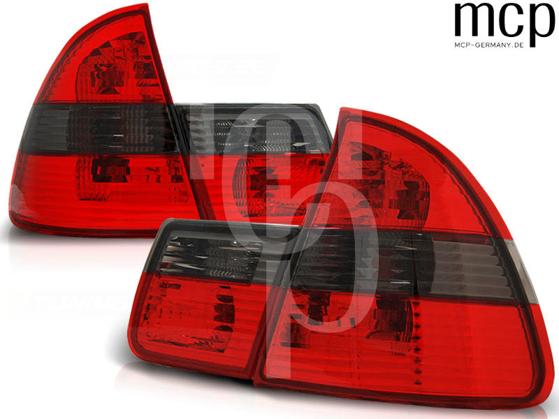 Rückleuchten Set für BMW 3er E46 Touring (1999 bis 2005) in Rot/Smoke