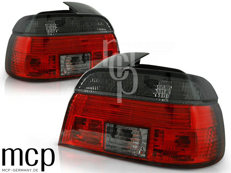 Rückleuchten Set für BMW 5er E39 Limousine (09/1995 bis 08/2000) in Rot/Smoke