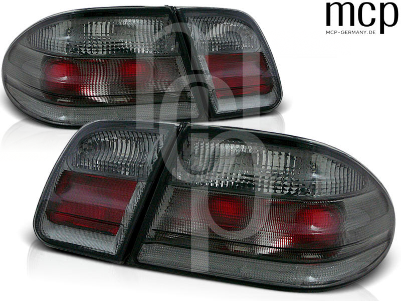 Rückleuchten Set für Mercedes W210 E-Klasse Limousine (1995 bis 03/2002) in Smoke – Vorderansicht