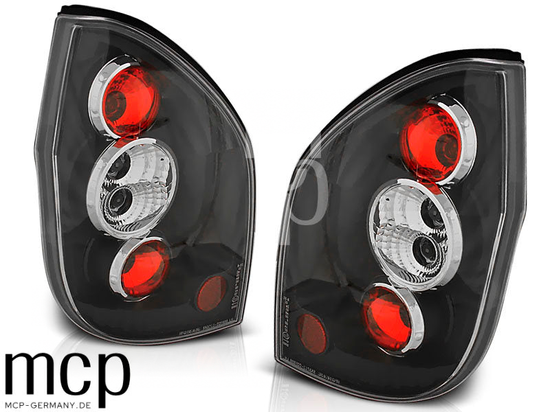 Rückleuchten Set für Opel Zafira (04/1999 bis 06/2005) in Schwarz