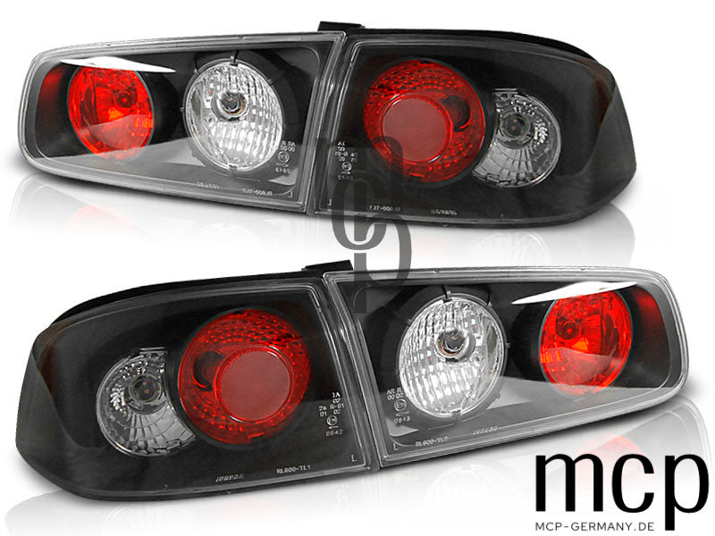 Rückleuchten Set für Renault Laguna II Liftback (04/2001 bis 04/2005) Liftback in Schwarz