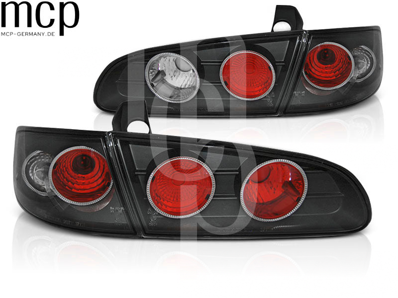 Rückleuchten Set für Seat Ibiza 6L Schrägheck (2002 bis 2008) in Schwarz