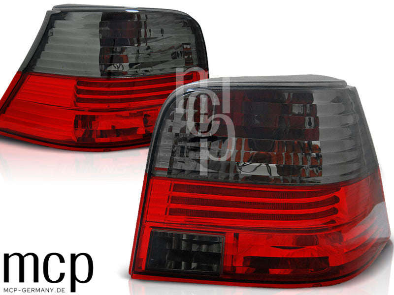 Rückleuchten Set für VW Golf IV Schrägheck (1997 bis 2003) in Rot/Smoke