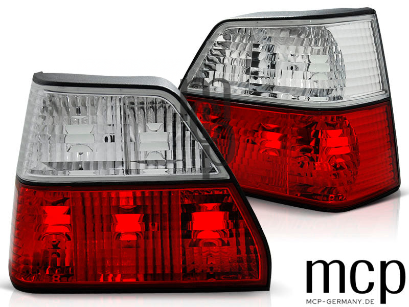 Rückleuchten Set für VW Golf II Schrägheck (1983 bis 1991) in Rot/Klar