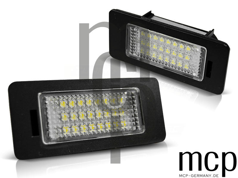 LED Kennzeichenbeleuchtung Set für Audi Q5 / A4 / A5 / TT / VW Passat B6