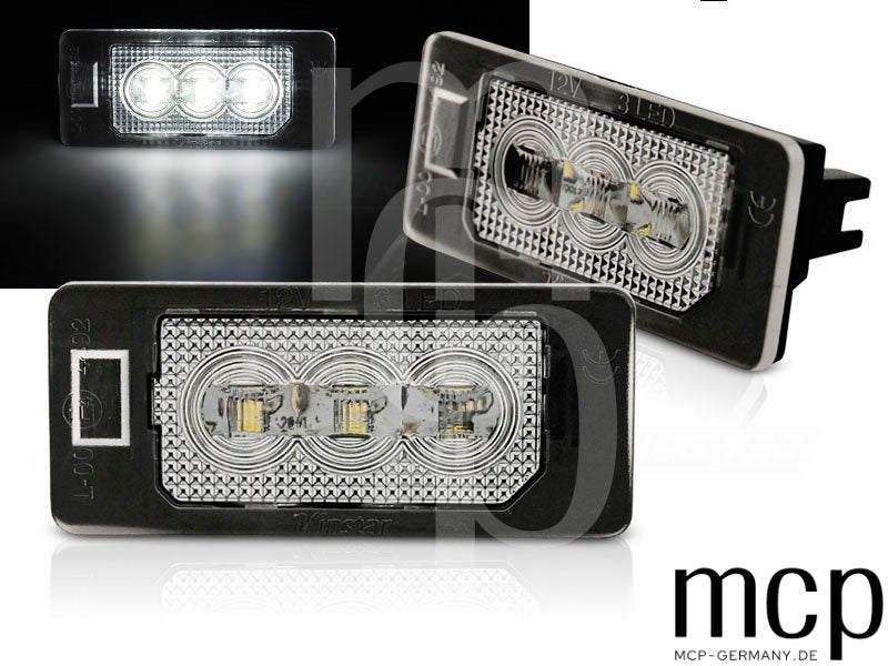 LED Kennzeichenbeleuchtung Set für Audi Q5 / A4 / A5 / TT / VW Passat B6 Kombi