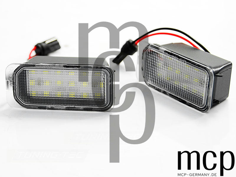 LED Kennzeichenbeleuchtung Set für Ford Fiesta / Focus / Mondeo / C-MAX / S-MAX / Galaxy