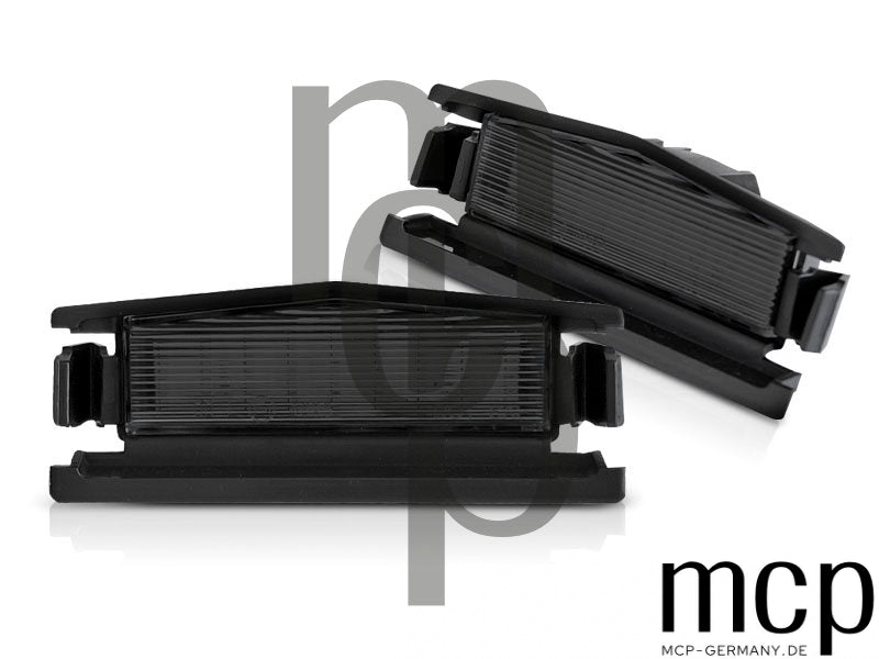 LED Kennzeichenbeleuchtung Set für Mazda MX-5 ND / Mazda 2 in Smoke – Ansicht 1