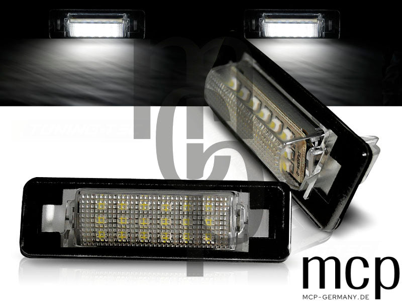 LED Kennzeichenbeleuchtung Set für Mercedes W210 Limousine / W202 Limousine
