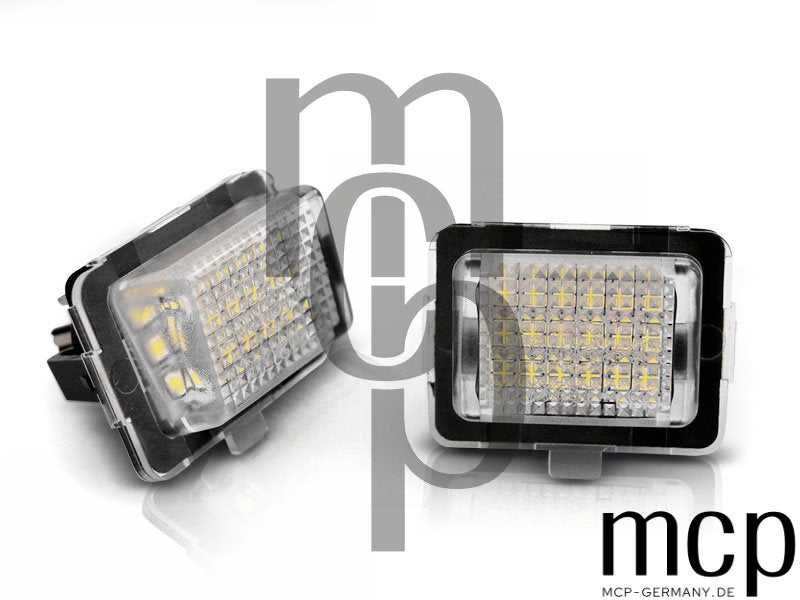 LED Kennzeichenbeleuchtung Set für Mercedes W204 / W212 / C207 / C216 / W221 – Ansicht 1