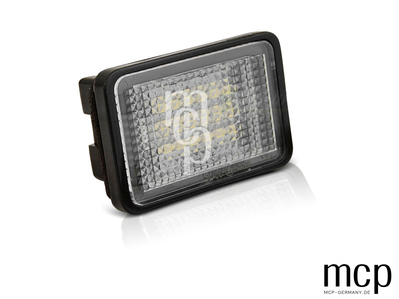 LED Kennzeichenbeleuchtung Set für Mercedes GLK X204 – Nahansicht