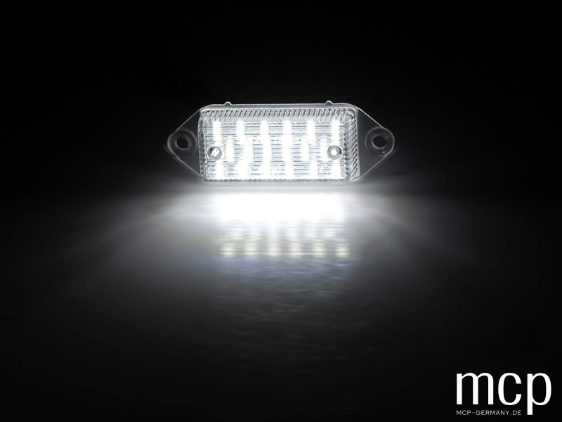LED Kennzeichenbeleuchtung Set für Mitsubishi Lancer VII / VIII – Leuchtansicht
