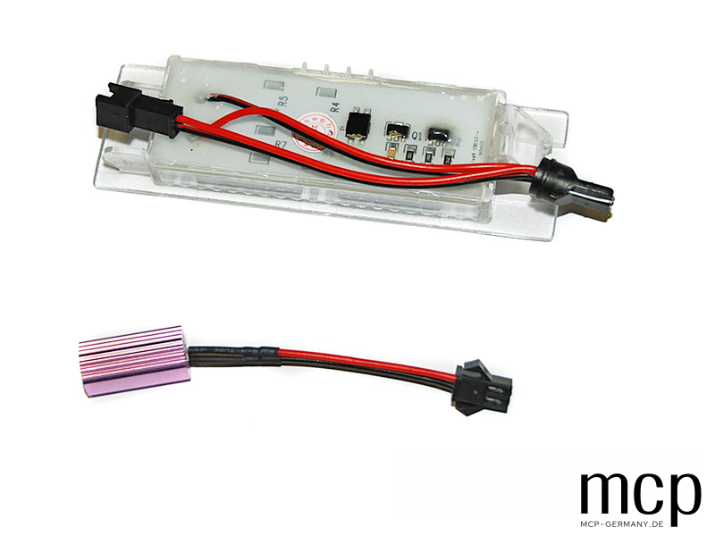 LED Kennzeichenbeleuchtung Set für Opel Zafira B/ Astra H/ Corsa D/ Insignia / Vectra C – Rückansicht