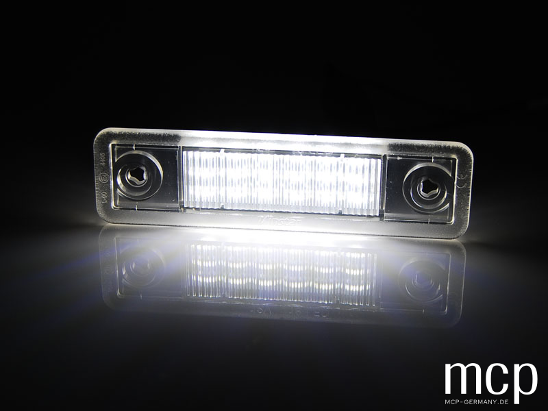LED Kennzeichenbeleuchtung Set für Opel Corsa / Omega / Vectra / Zafira – Leuchtansicht
