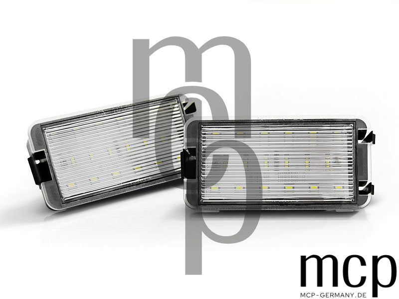 LED Kennzeichenbeleuchtung Set für Seat Ibiza / Cordoba / Leon / Altea / Arosa / Toledo