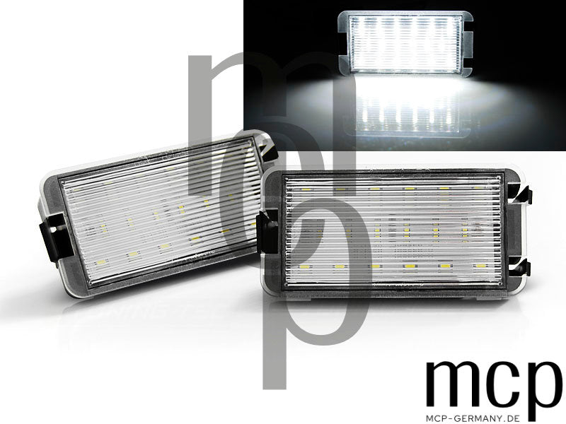 LED Kennzeichenbeleuchtung Set für Seat Ibiza / Cordoba / Leon / Altea / Arosa / Toledo