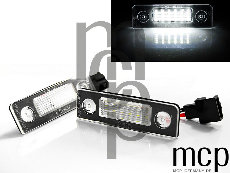 LED Kennzeichenbeleuchtung Set für Škoda Octavia / Roomster