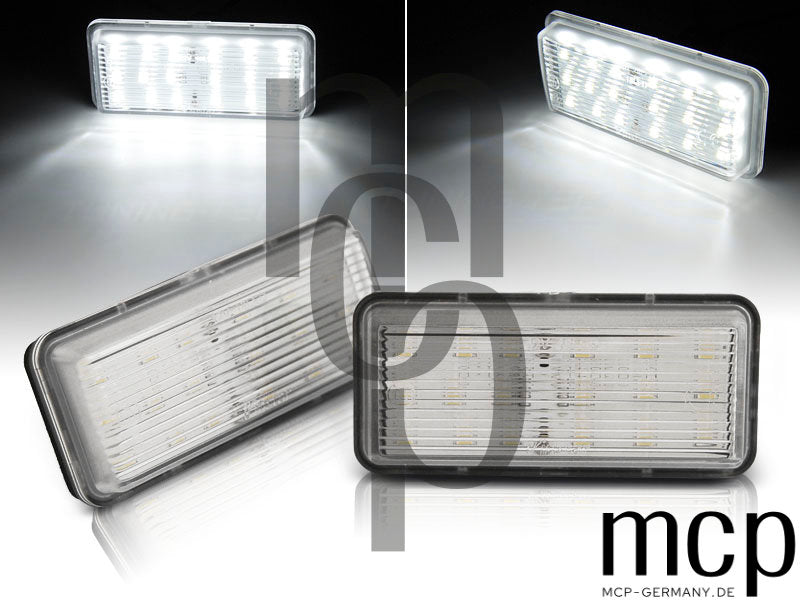 LED Kennzeichenbeleuchtung Set für Toyota Land Cruiser 100 / 120 / 200 und Lexus