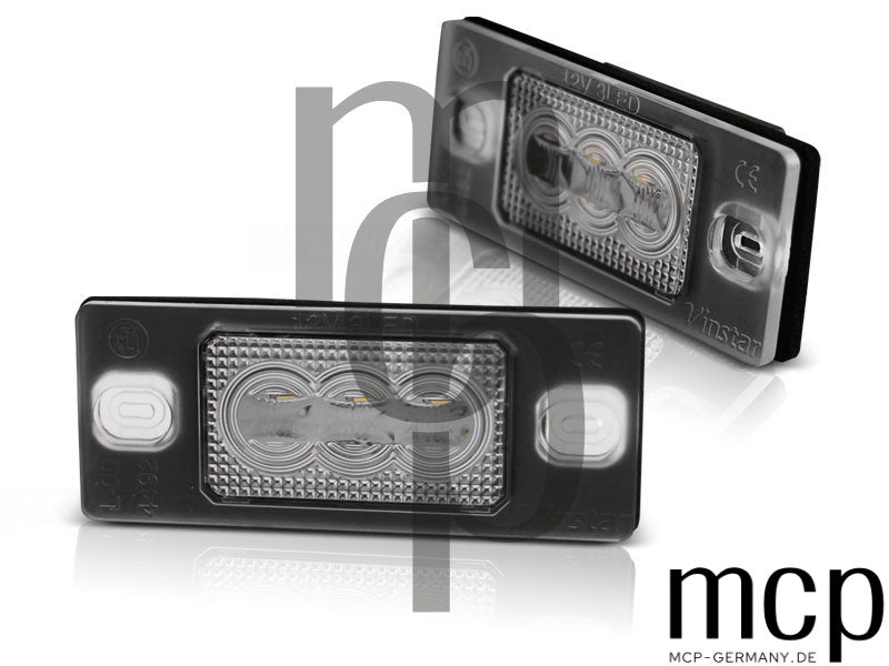 LED Kennzeichenbeleuchtung Set für VW Tiguan / Touareg / Golf V Variant / Porsche Cayenne
