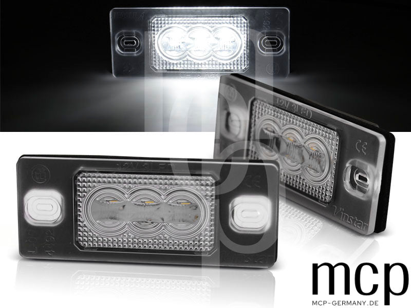 LED Kennzeichenbeleuchtung Set für VW Tiguan / Touareg / Golf V Variant / Porsche Cayenne