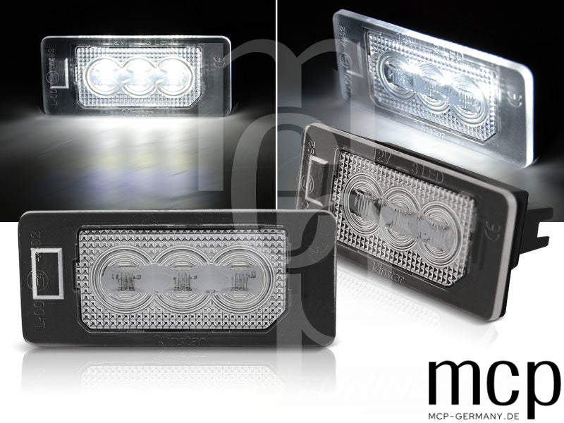 LED Kennzeichenbeleuchtung Set für VW Golf VI Variant / Jetta VI / Passat B7 Variant / Sharan II