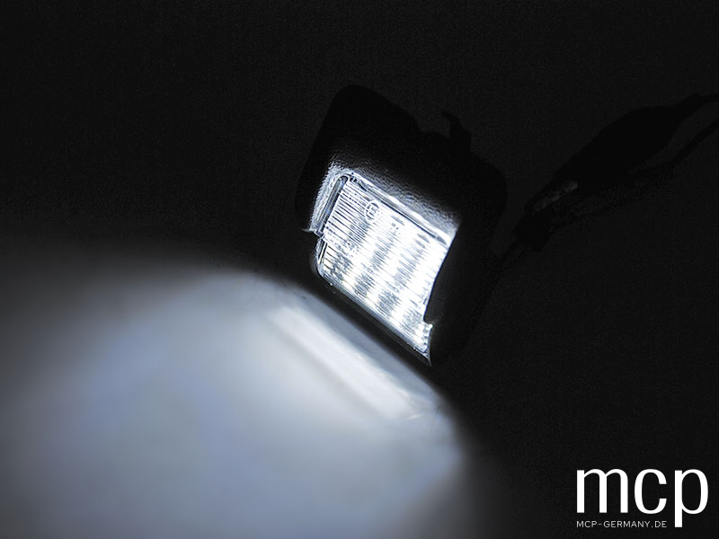 PRVW16 – LED Kennzeichenbeleuchtung eingeschaltet