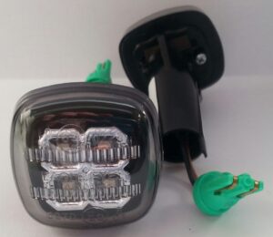 LED-Seitenbl. Audi A3/8L, A4/B5, A8/4D, darkblack