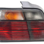 Heckleuchten für BMW E36 Limousine, in smoke