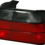 Heckleuchten für BMW E36 Limousine, in rot/smoke
